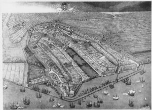 Vogelvluchtkaart van Cornelis Anthonisz., 1544
